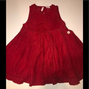 Creme de la Creme collection red corduroy dress 3t